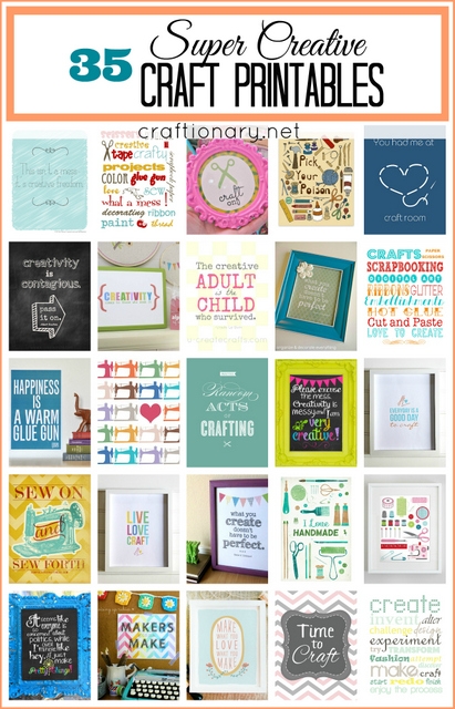 best craft printables craft room printables