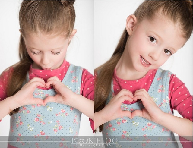 cute heart kids photo