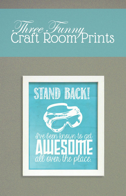funny craft room prints