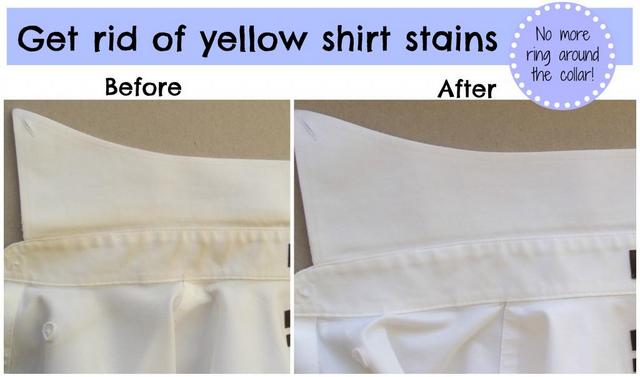 get rid of yellow shirt stains