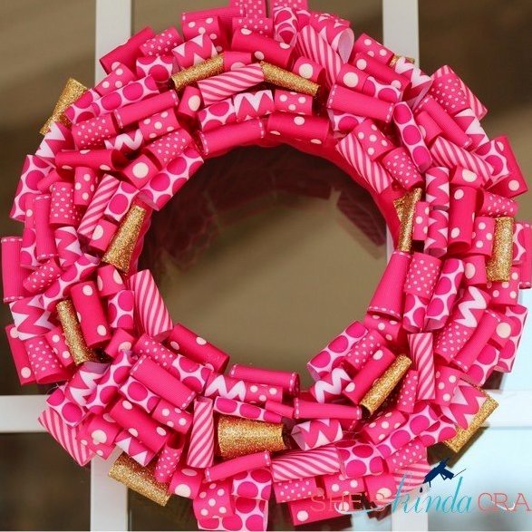 valentines day wreaths ribbon wreath