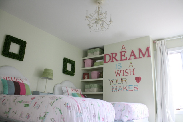 shared girls bedroom princess themed