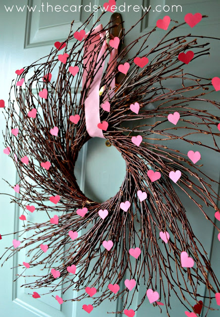 valentine hearts wreath