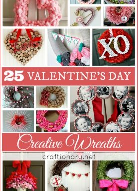 25 Valentines Day Wreaths (DIY Tutorials)