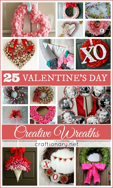 Valentines Day Ribbon Wreaths 