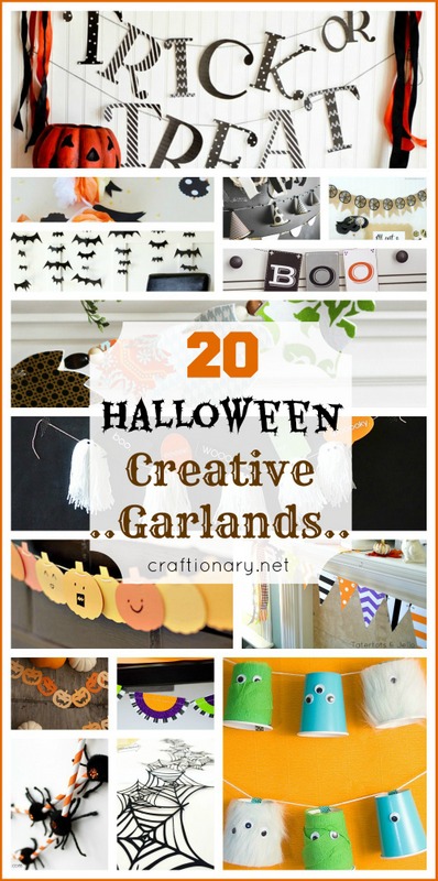 DIY halloween garlands buntings banners pennants