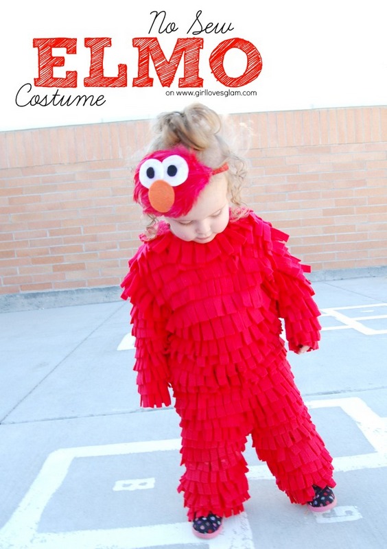 No-Sew-Elmo-Costume