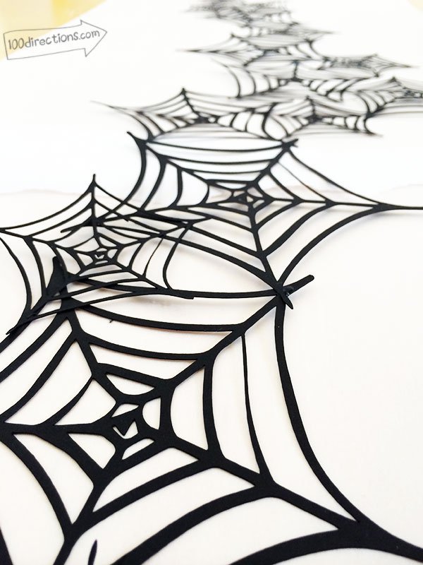 halloween spider web garland