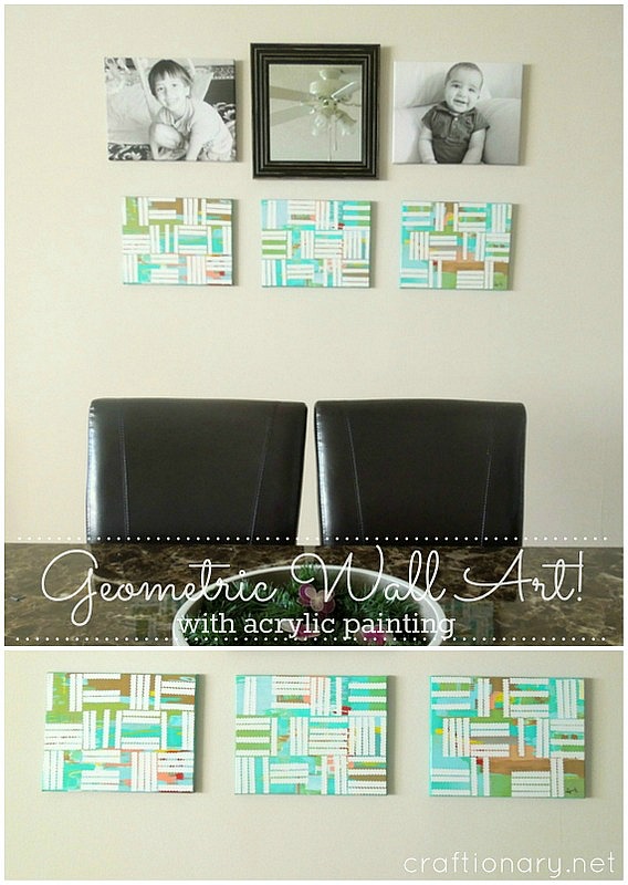 make geometric paintings