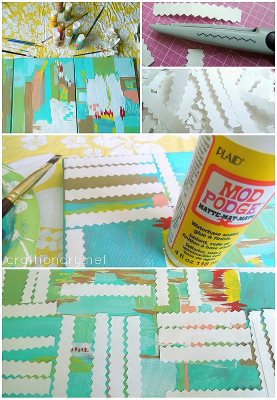 make geometric paintings tutorial