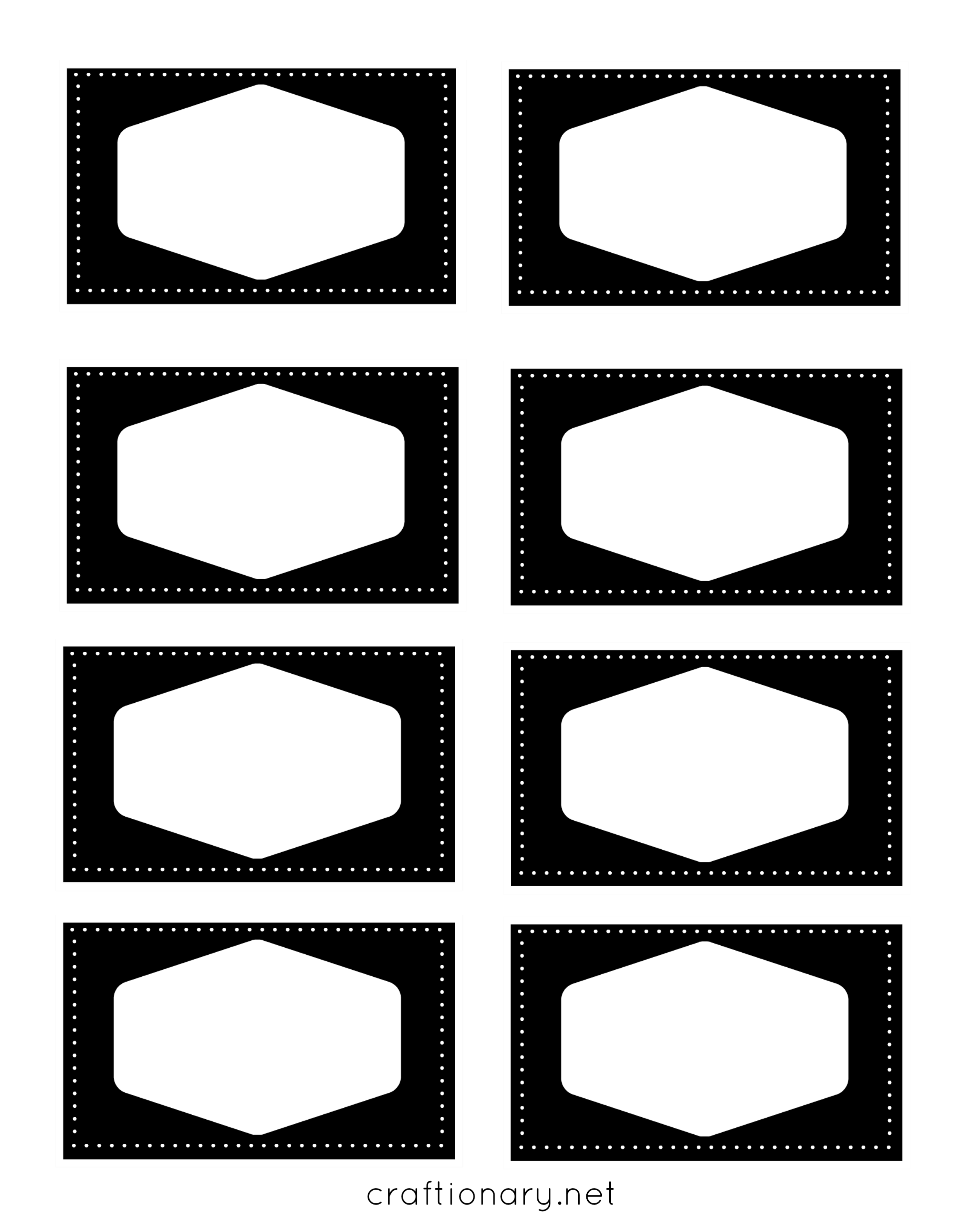 book label printables black