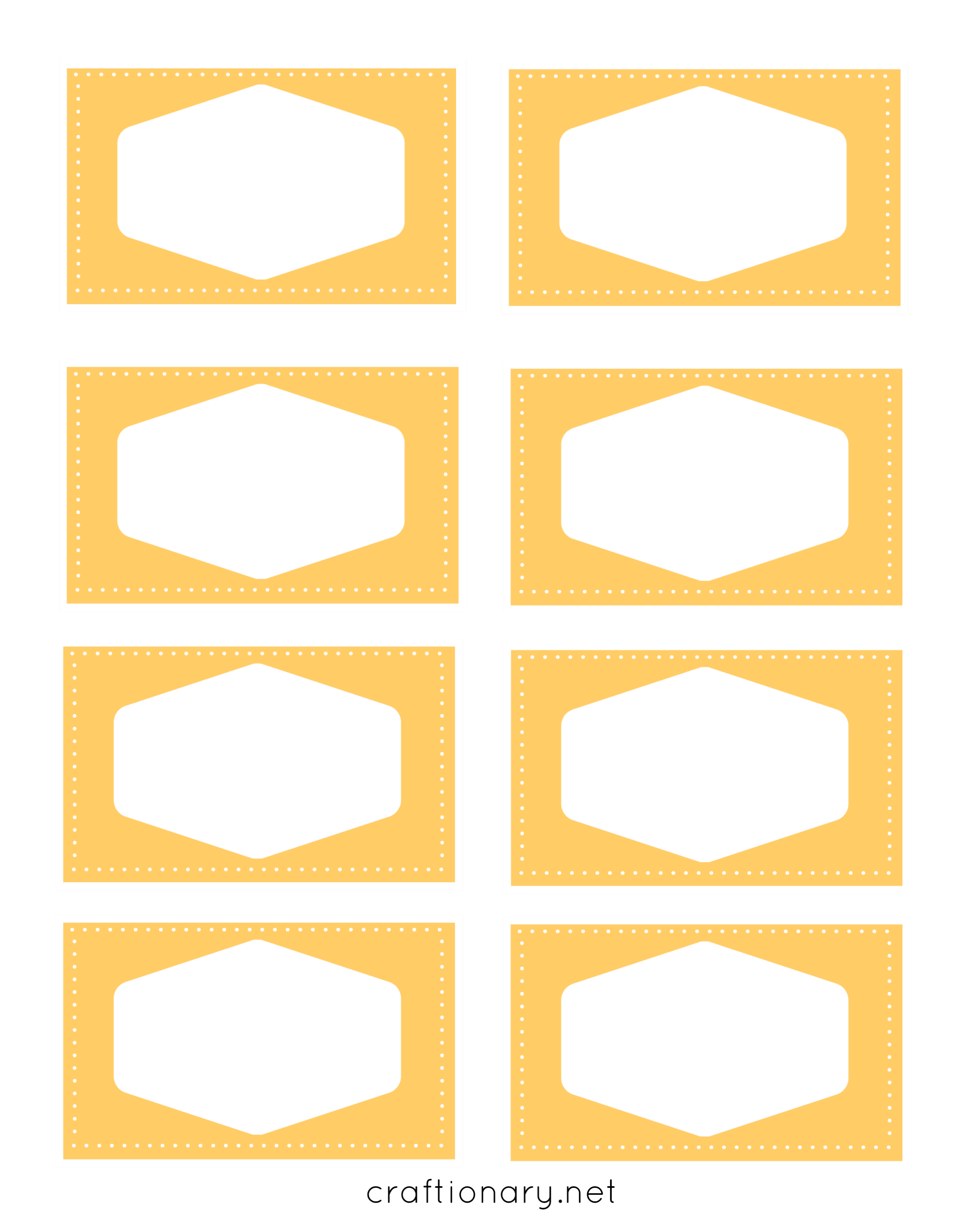 book label printables yellow