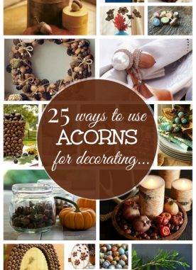 Make DIY acorn crafts Fall decoration that stands out
