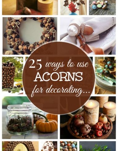 Make DIY acorn crafts Fall decoration that stands out