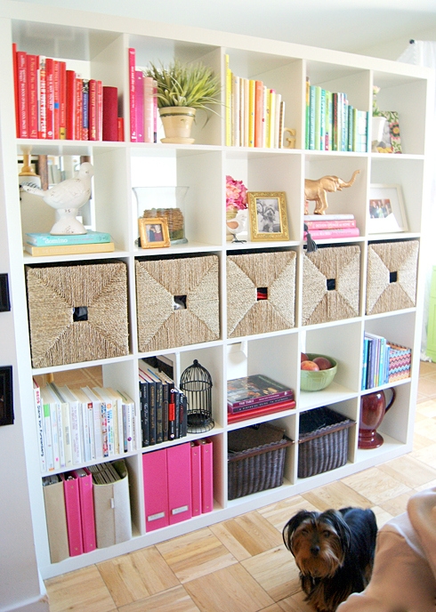 DIY playroom books organization