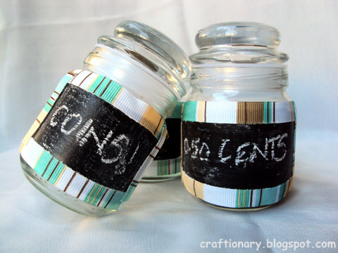 home organization jars