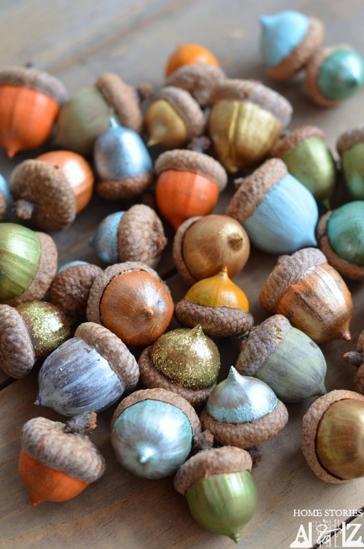 how to paint acorns