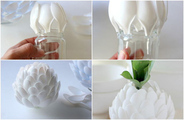 plastic-spoon-artichoke-vase