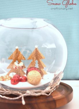 DIY Fishbowl Snow Globe Tutorial