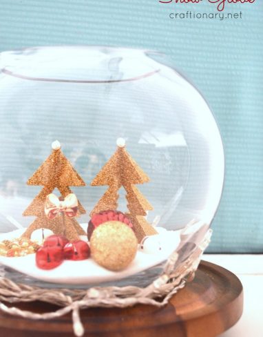 DIY Fishbowl Snow Globe Tutorial
