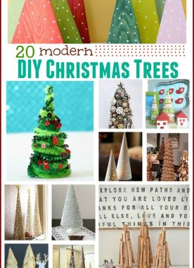 20 DIY Modern Christmas Tree Holiday Ideas