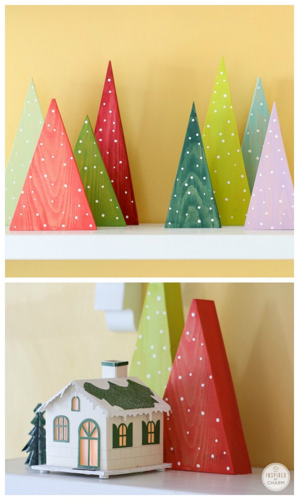 DIY Modern Christmas Trees (Holiday Crafts) - Craftionary