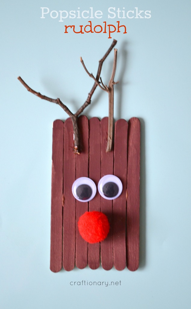 How To Make A Craft Stick Reindeer Craft for the Holidays