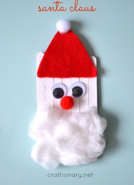 Popsicle Sticks Santa Claus – Kids Craft