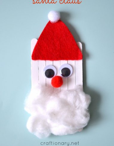Popsicle Sticks Santa Claus – Kids Craft