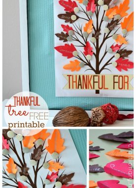 Thankful Tree Free Printable for Thanksgiving