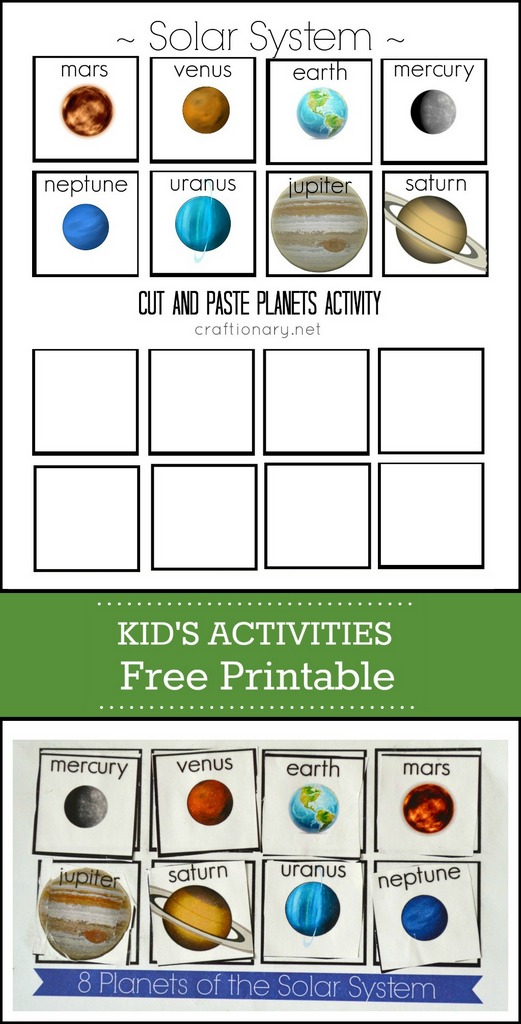 Free Printable Worksheets About Planets