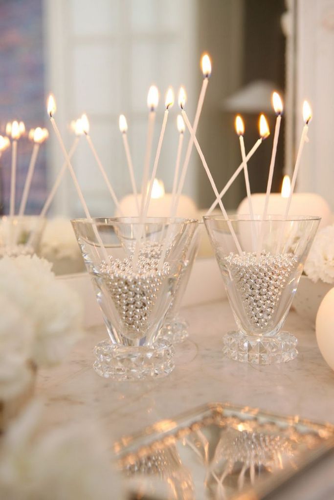 DIY NYE ideas - candle display