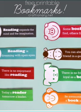 DIY Motivational Bookmarks for kids – Free Printable