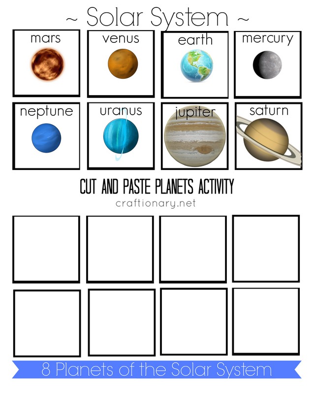 venus planet cut out templates