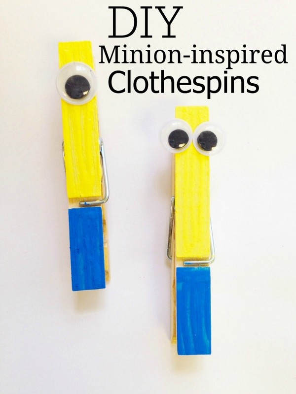 Minion clothespins