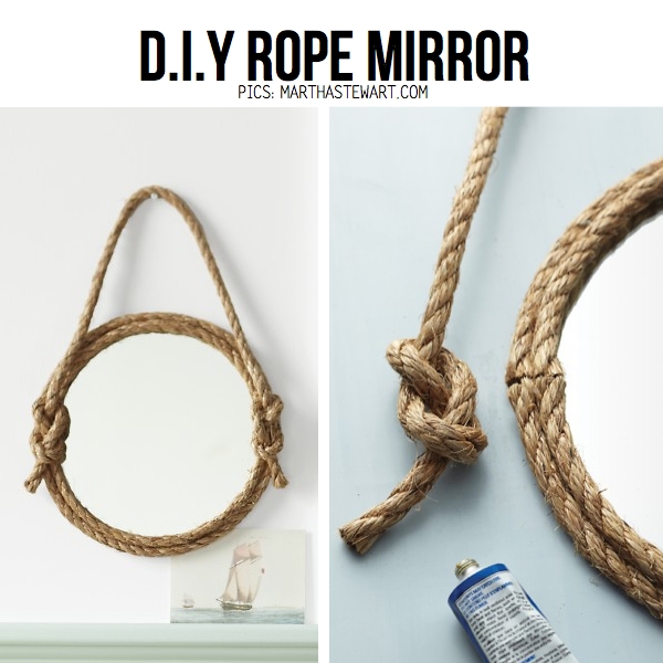 DIY rope mirror