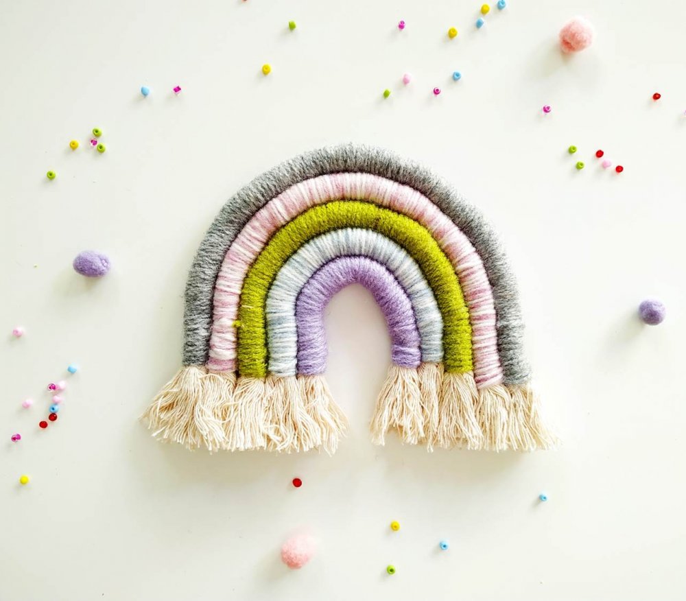 macrame rainbows tutorial