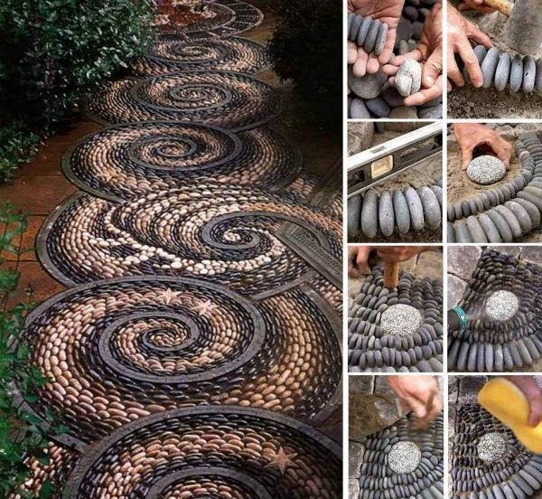 Spiral-rock-mosaic-path-tutorial