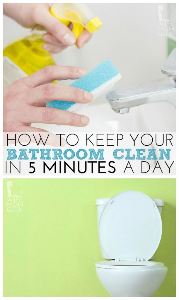 How to keep your bathroom clean in 5 minutes a day?