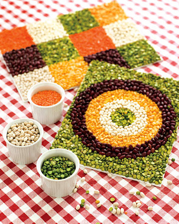 DIY-bean-mosaic-for-kids