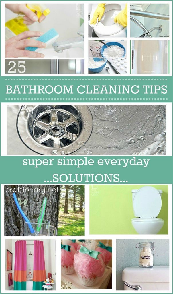 Bathroom cleaning tips at craftionary.net