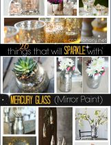 Mercury mirror glass paint ideas