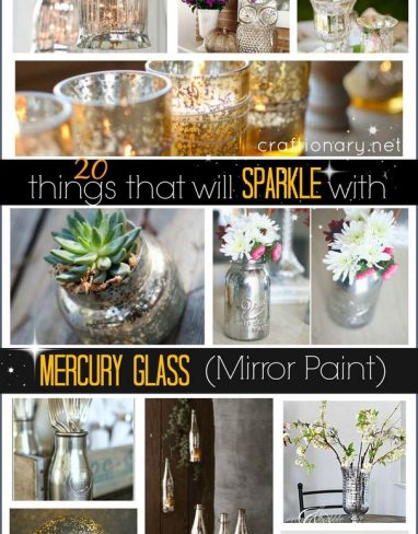 20 things that will SPARKLE with Mercury Glass Mirror Paint