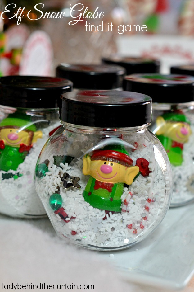 elf in a snow globe