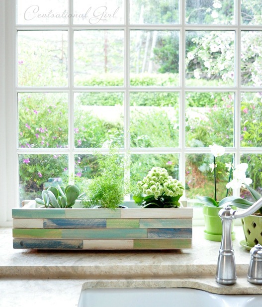 DIY wood shim window box