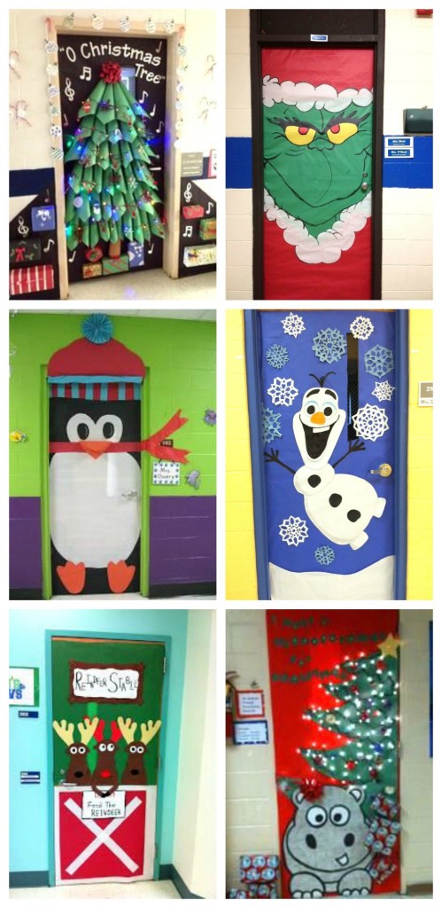 xmas door decorating