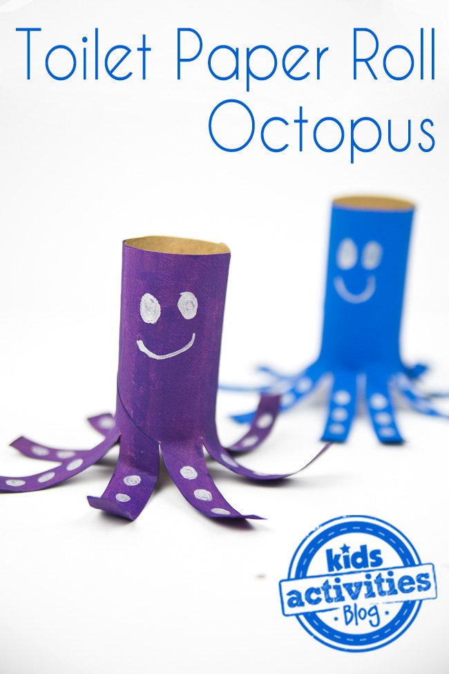 ocean animal crafts for kids - octopus