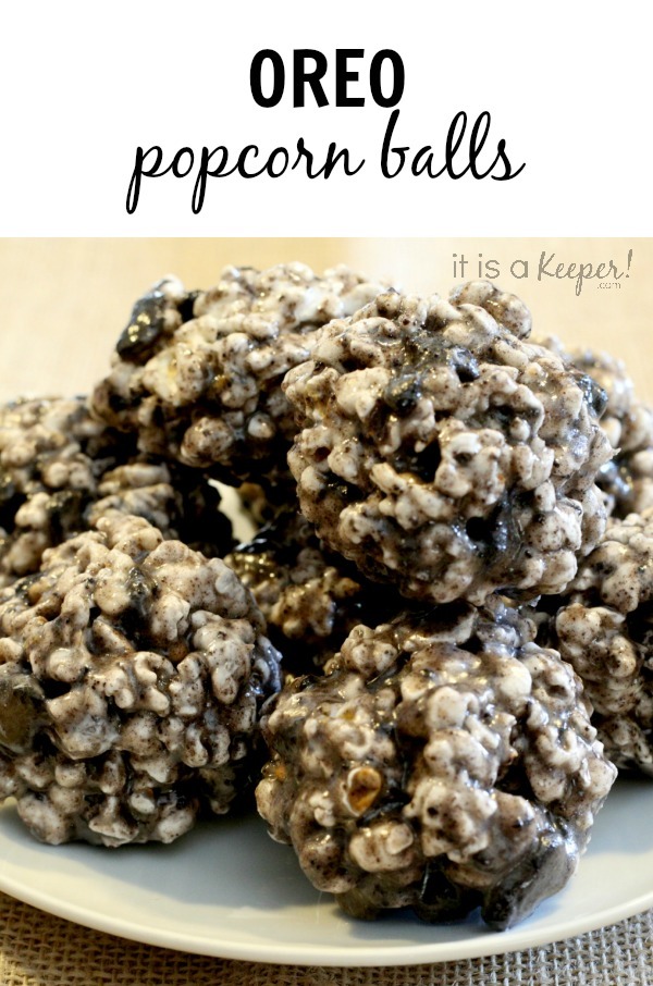 Oreo popcorn balls