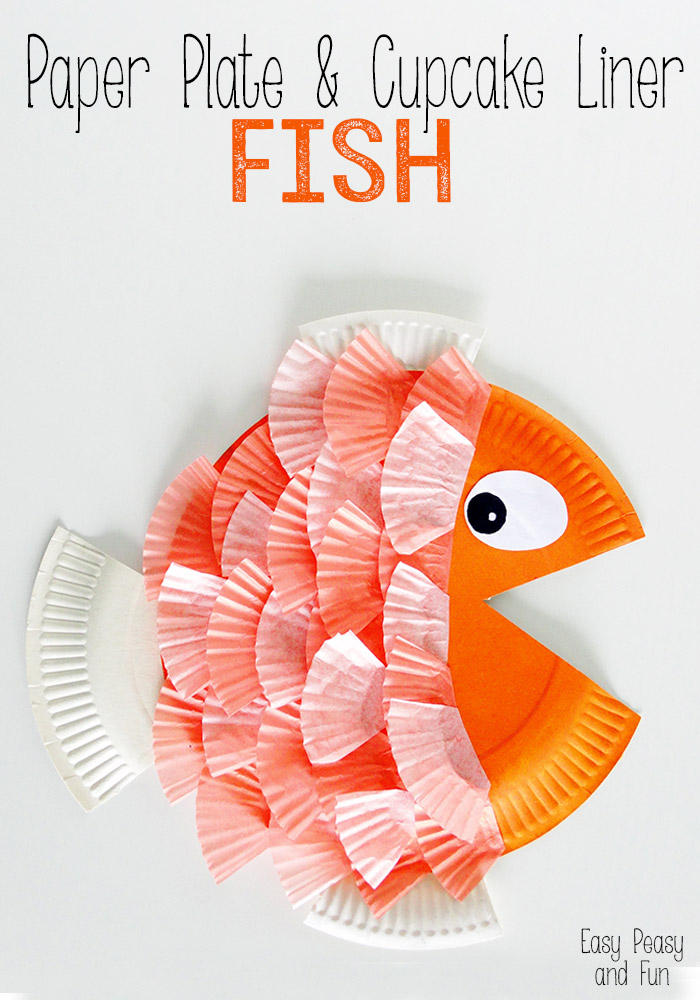 paper plate fish craft