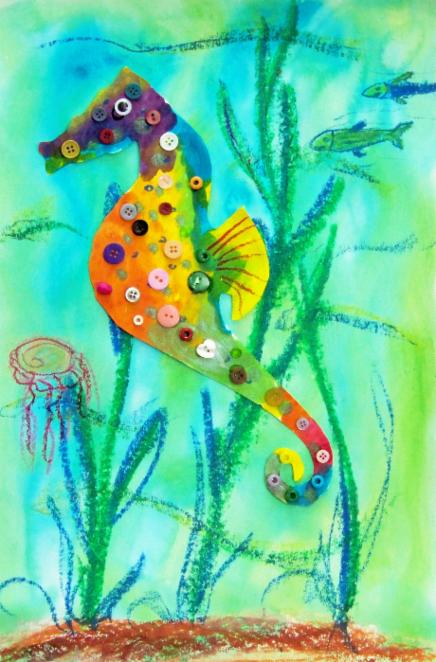 button seahorse